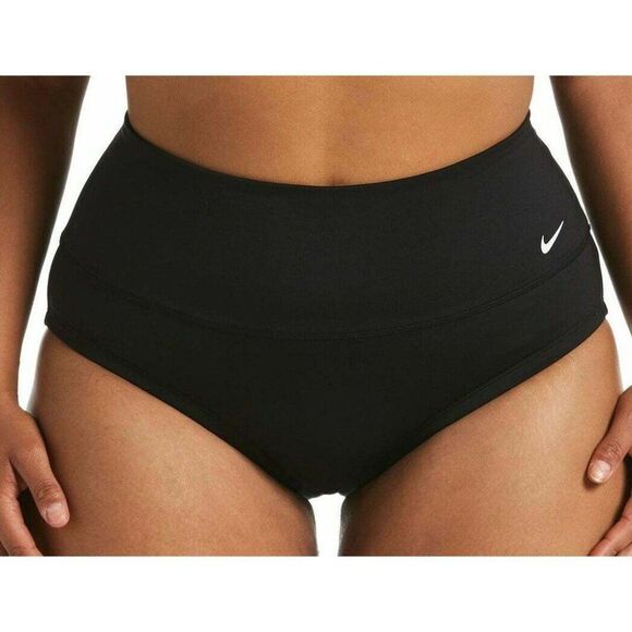 Nike 3X Plus size Essential black high waist Swim Bottom. - New - Picture 1 of 5
